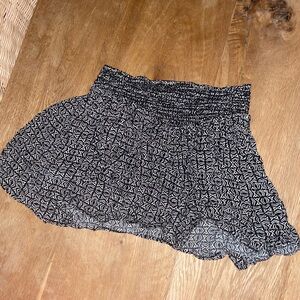 Geometric Black and White Skirt